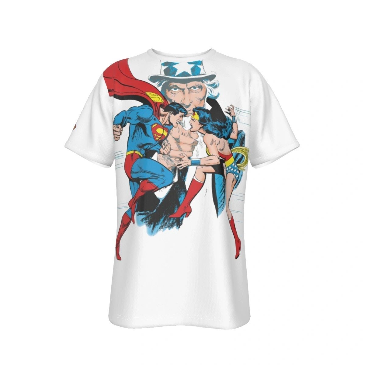 SUPERMAN VS WONDER WOMAN COVER PRINT SHIRT AND TANK TOP