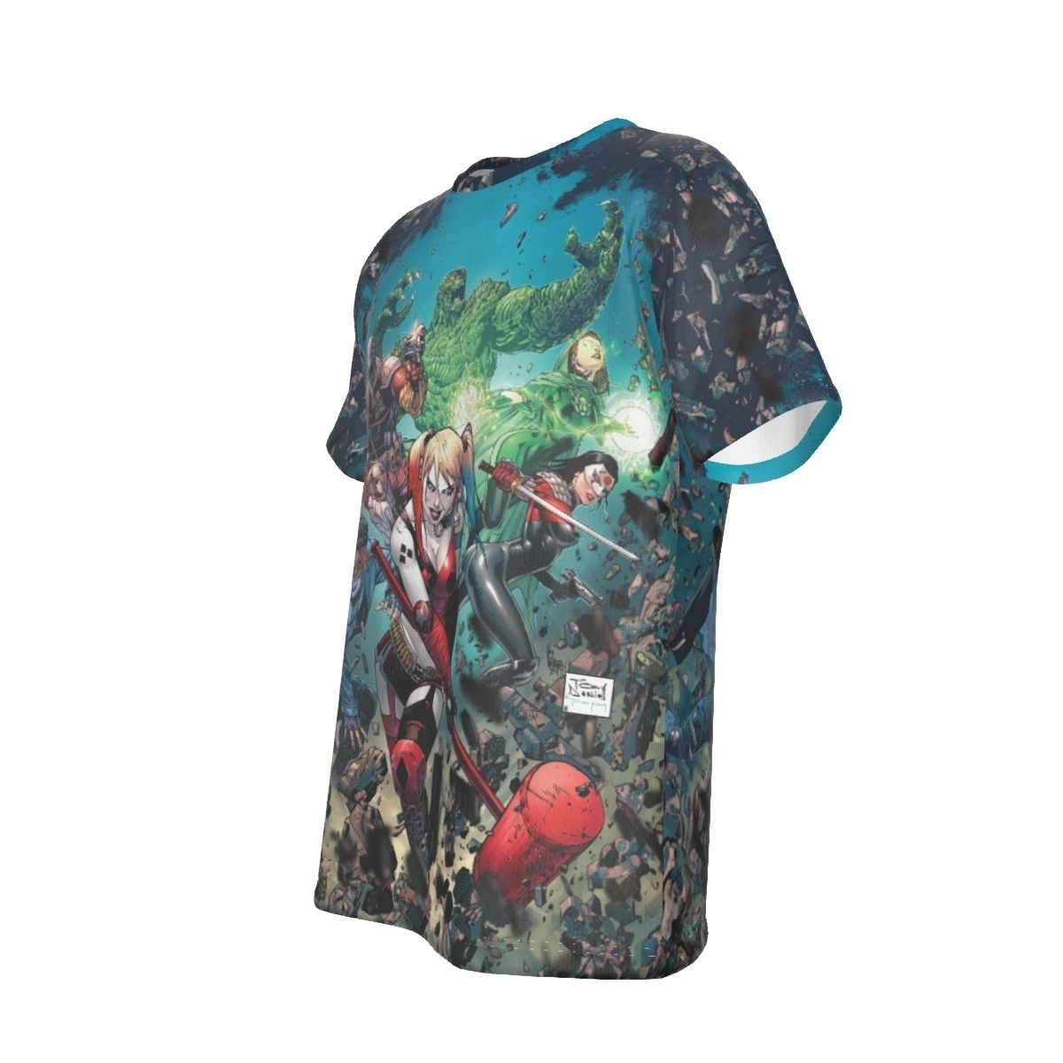 HARLEY QUINN SUICIDE SQUAD COVER PRINT SHIRT AND TANK TOP - TONY DANIELS ART