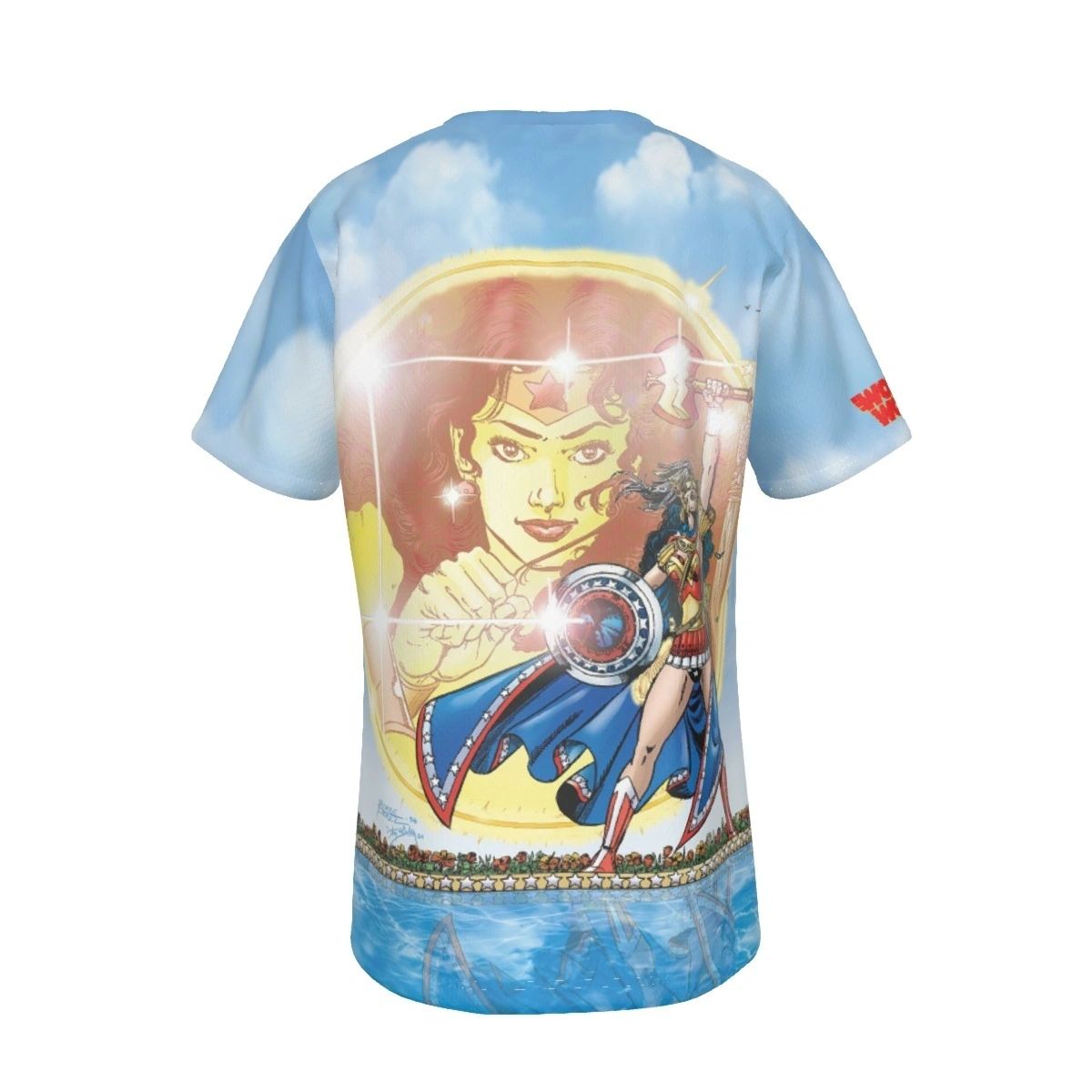WONDER WOMAN WARRIOR PRINCESS COVER ALL OVER PRINT SHIRT AND TANK TOP