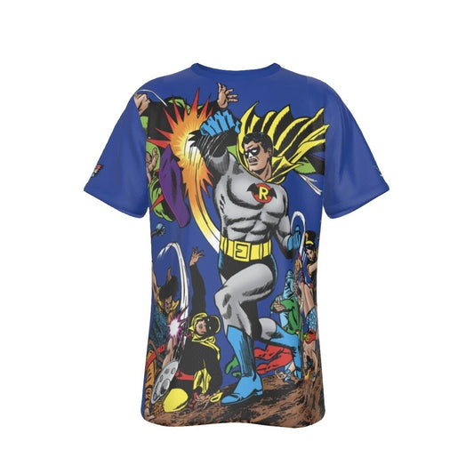 JLA 55 COVER ALL OVER PRINT SHIRT AND TANK TOP WITH EARTH 2 ROBIN