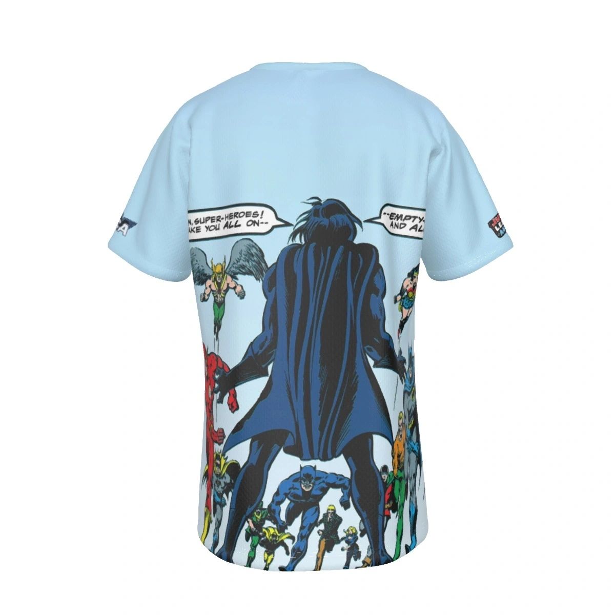 JLA 123 COVER ALL OVER PRINT SHIRT AND TANK TOP WITH EARTH 2 ROBIN