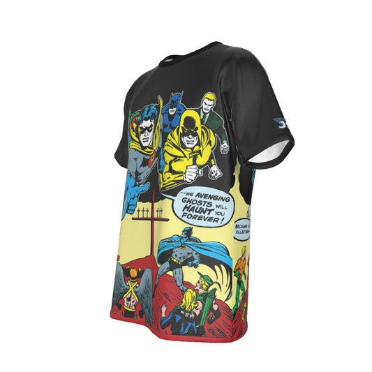 JLA 124 COVER ALL OVER PRINT SHIRT AND TANK TOP WITH EARTH 2 ROBIN