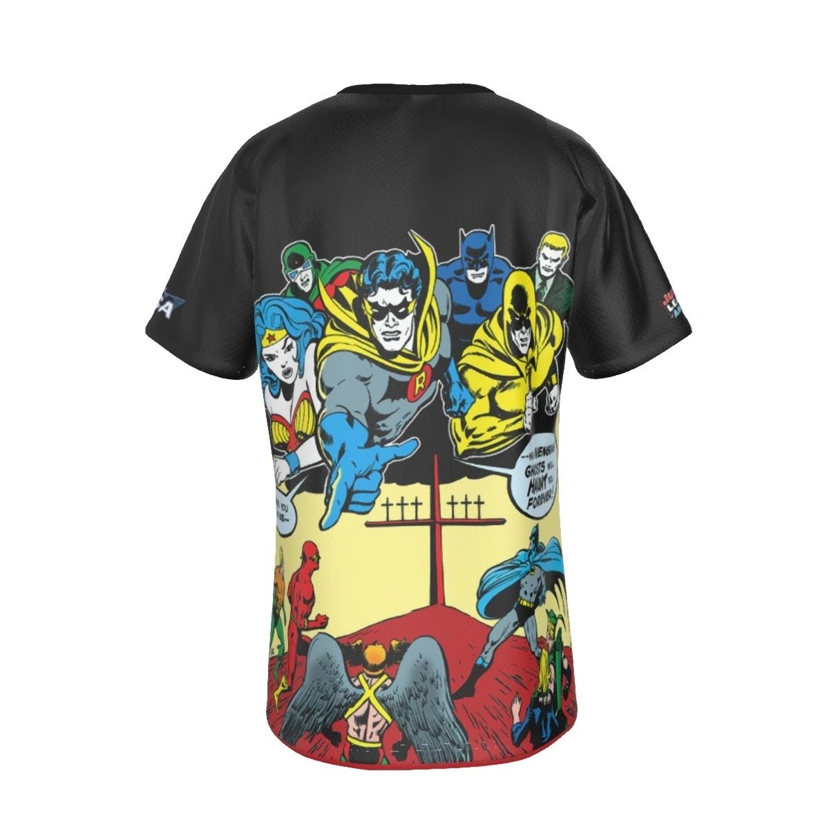 JLA 124 COVER ALL OVER PRINT SHIRT AND TANK TOP WITH EARTH 2 ROBIN