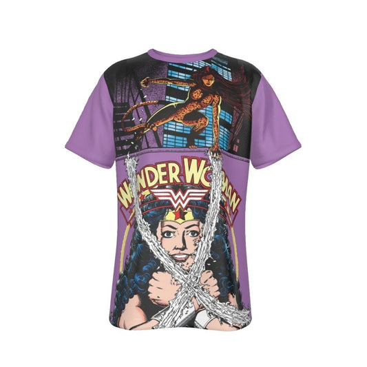 WONDER WOMAN 9 COVER ALL OVER PRINT SHIRT AND TANK TOP WITH CHEETAH