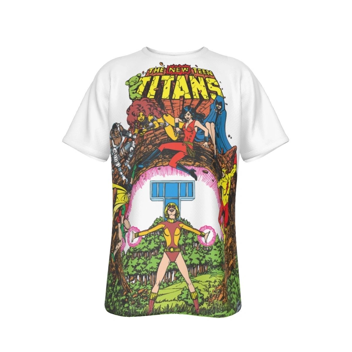 NEW TEEN TITANS 30 COVER ALL OVER PRINT SHIRT AND TANK TOP - TERRA