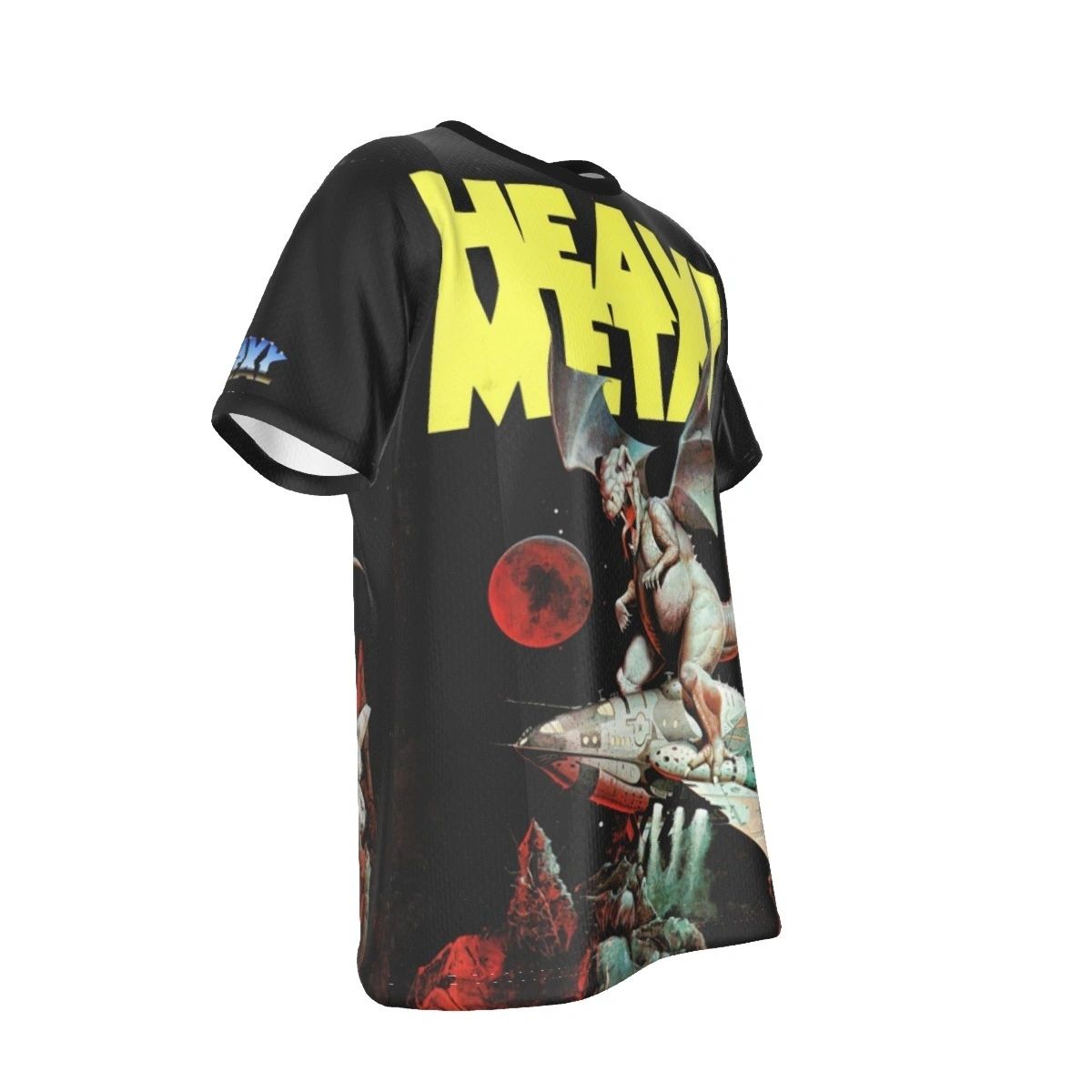 HEAVY METAL ROCKET DINO ALL OVER PRINT SHIRT AND TANK TOP