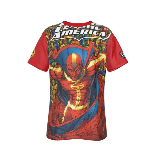 JLA 3 RED TORNADO ALL OVER PRINT SHIRT AND TANK TOP - TURNER ART