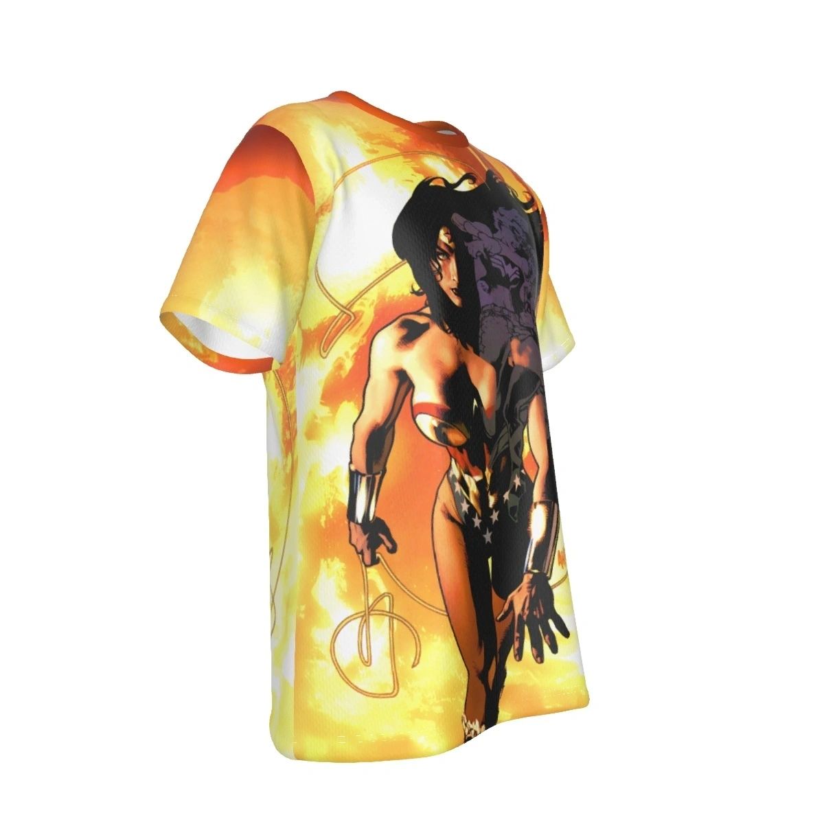 WONDER WOMAN HUGHS ALL OVER PRINT SHIRT AND TANK TOP - ADAM HUGHS ART