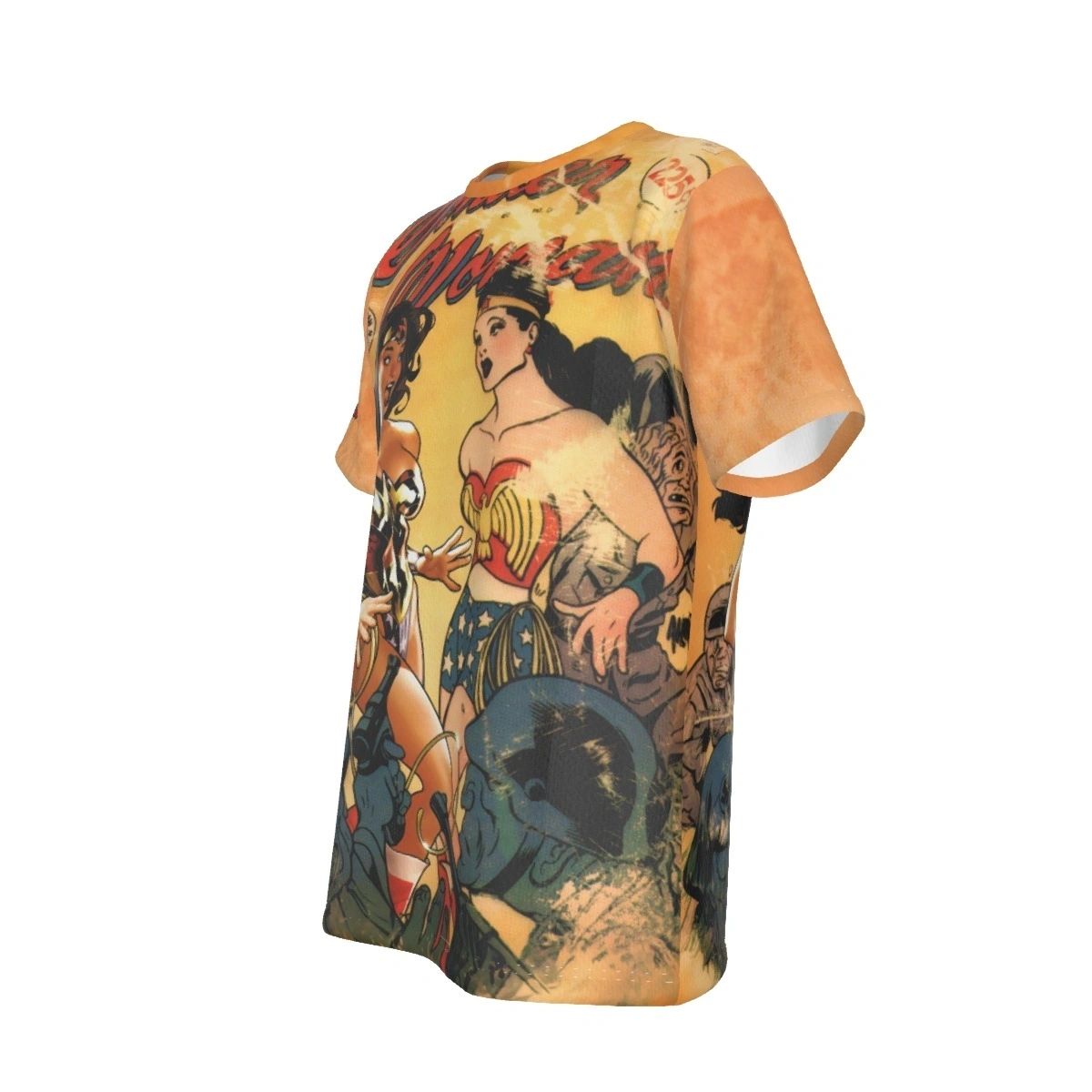 WONDER WOMAN MEETS CLASSIC WW ALL OVER PRINT SHIRT AND TANK TOP - ADAM HUGHS ART