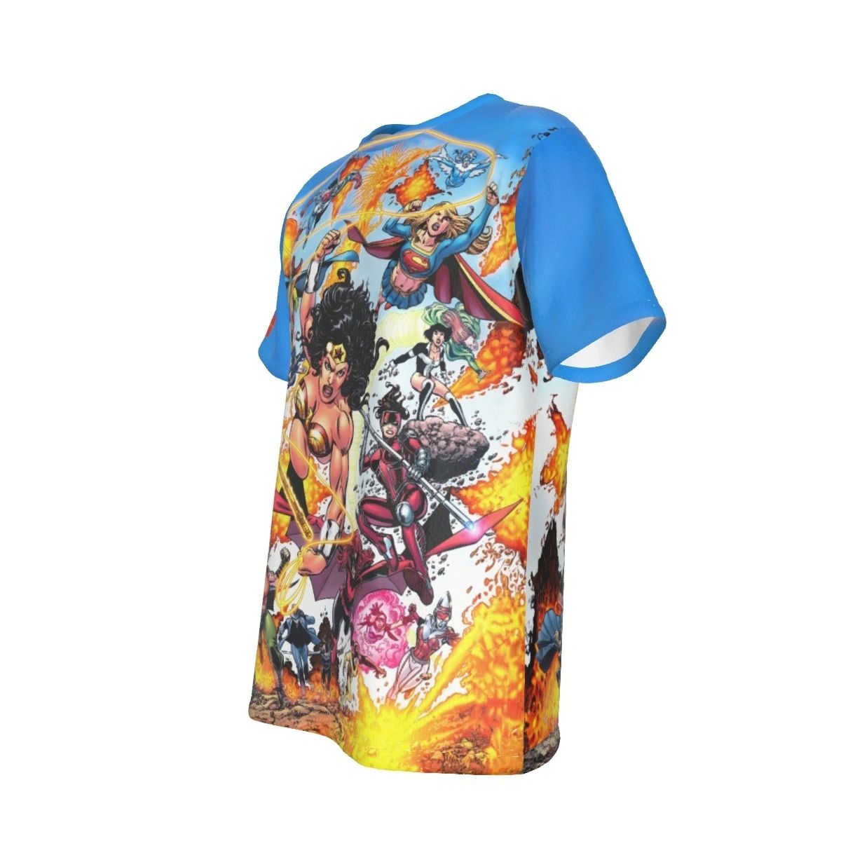 WONDER WOMAN AND WARRIORS ALL OVER PRINT SHIRT AND TANK TOP - PEREZ ART