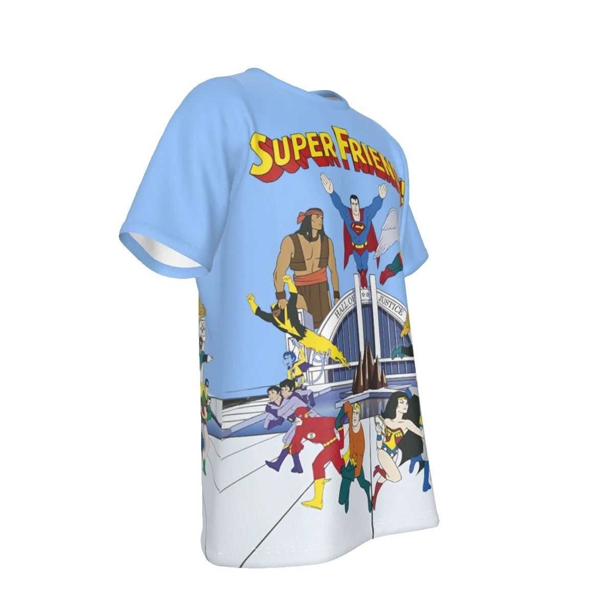 SUPERFRIENDS POSTER ALL OVER PRINT SHIRT AND TANK