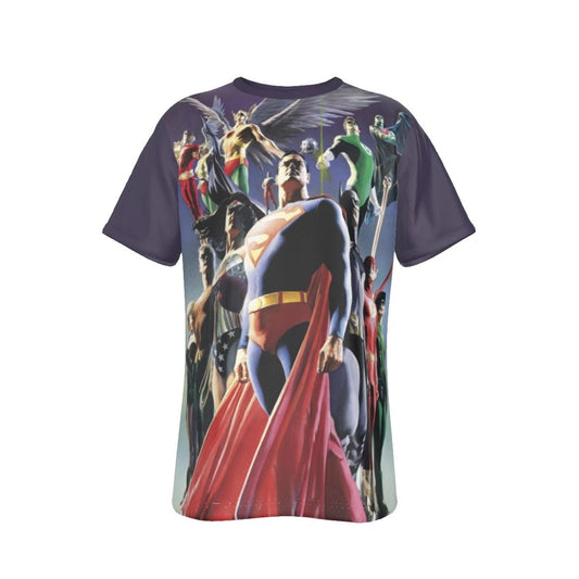JLA- ALEX ROSS ALL OVER PRINT SHIRT AND TANK
