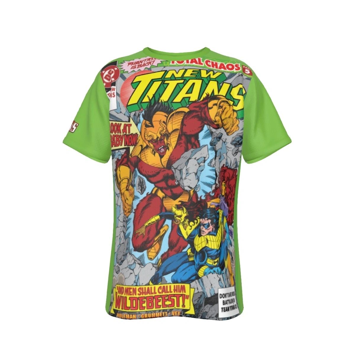 NEW TITANS 91 COVER ALL OVER PRINT SHIRT AND TANK TOP - WILDEBEEST