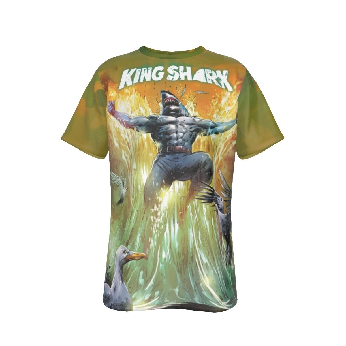 KING SHARK ALL OVER PRINT SHIRT AND TANK TOP