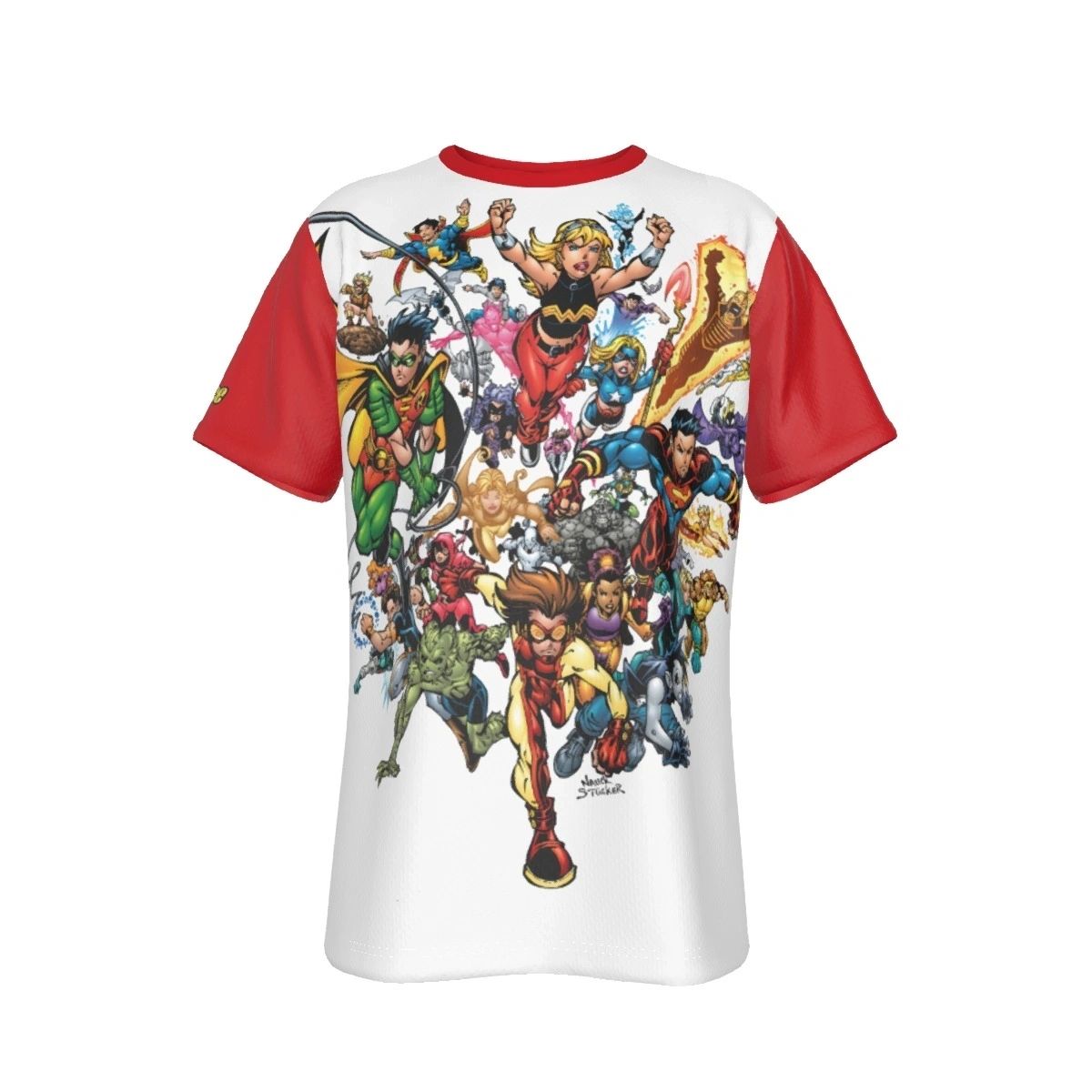 YOUNG JUSTICE ALL TEAM ALL OVER PRINT SHIRT AND TANK TOP