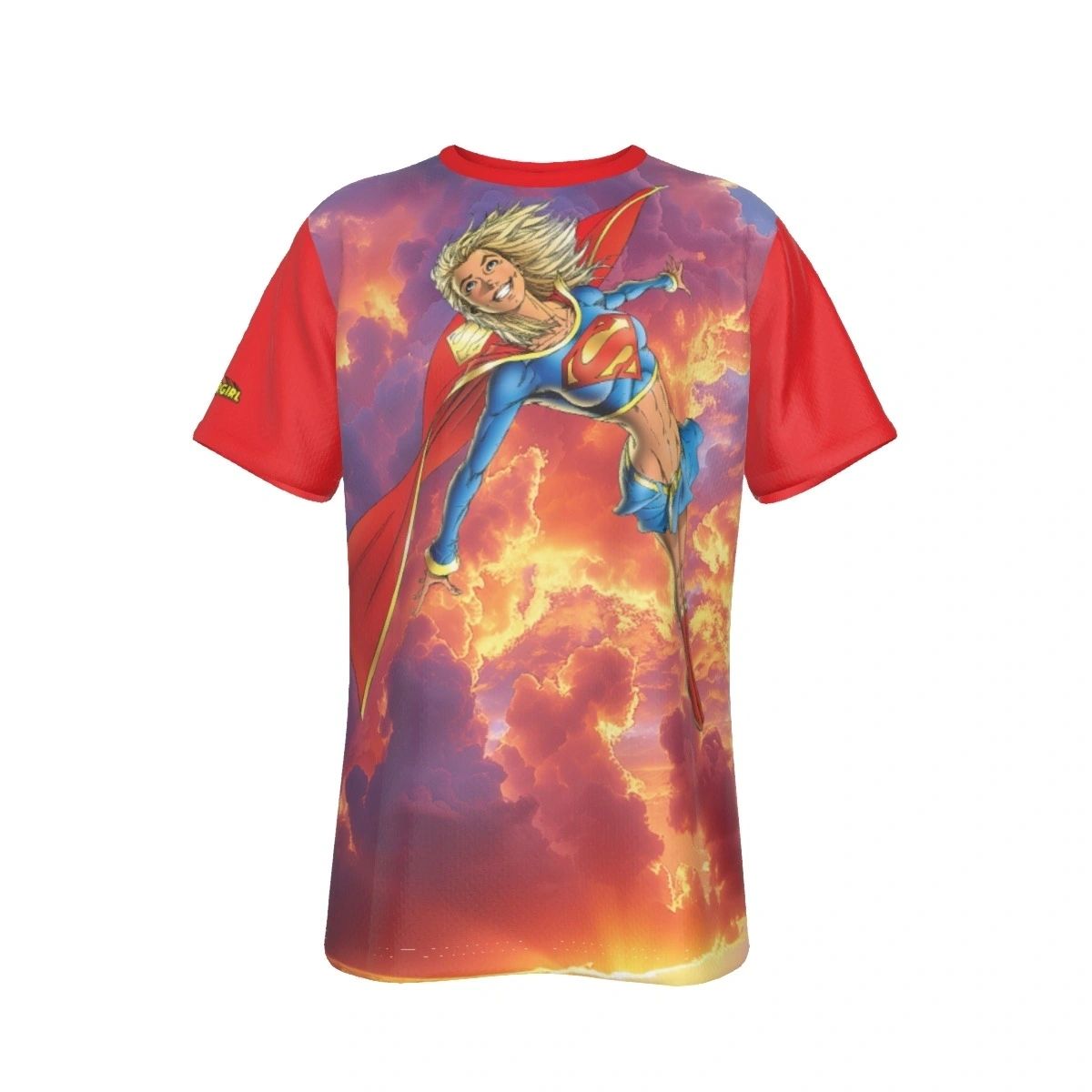 SUPERGIRL 0 FLIGHT ALL OVER PRINT SHIRT AND TANK TOP - IAN CHURCHILL ART