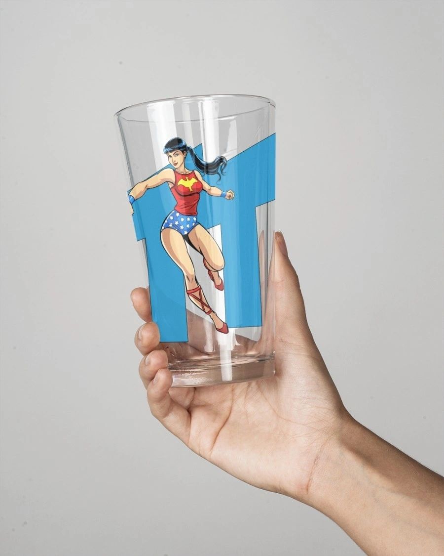 WONDER GIRL OG READY Pint Glass (with Free Shipping)