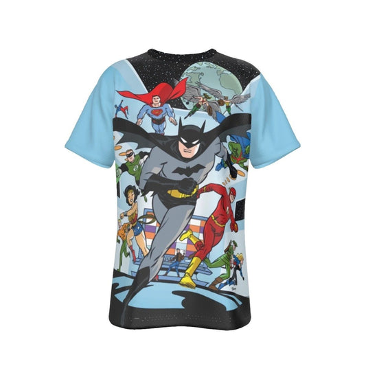 JUSTICE LEAGUE 33 COVER ALL OVER PRINT SHIRT AND TANK TOP - DARWYN COOK ART