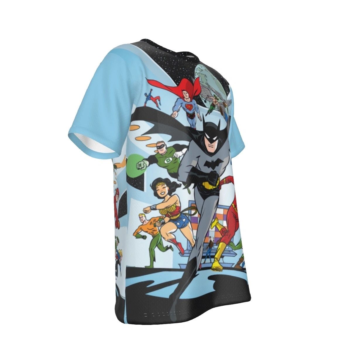 JUSTICE LEAGUE 33 COVER ALL OVER PRINT SHIRT AND TANK TOP - DARWYN COOK ART