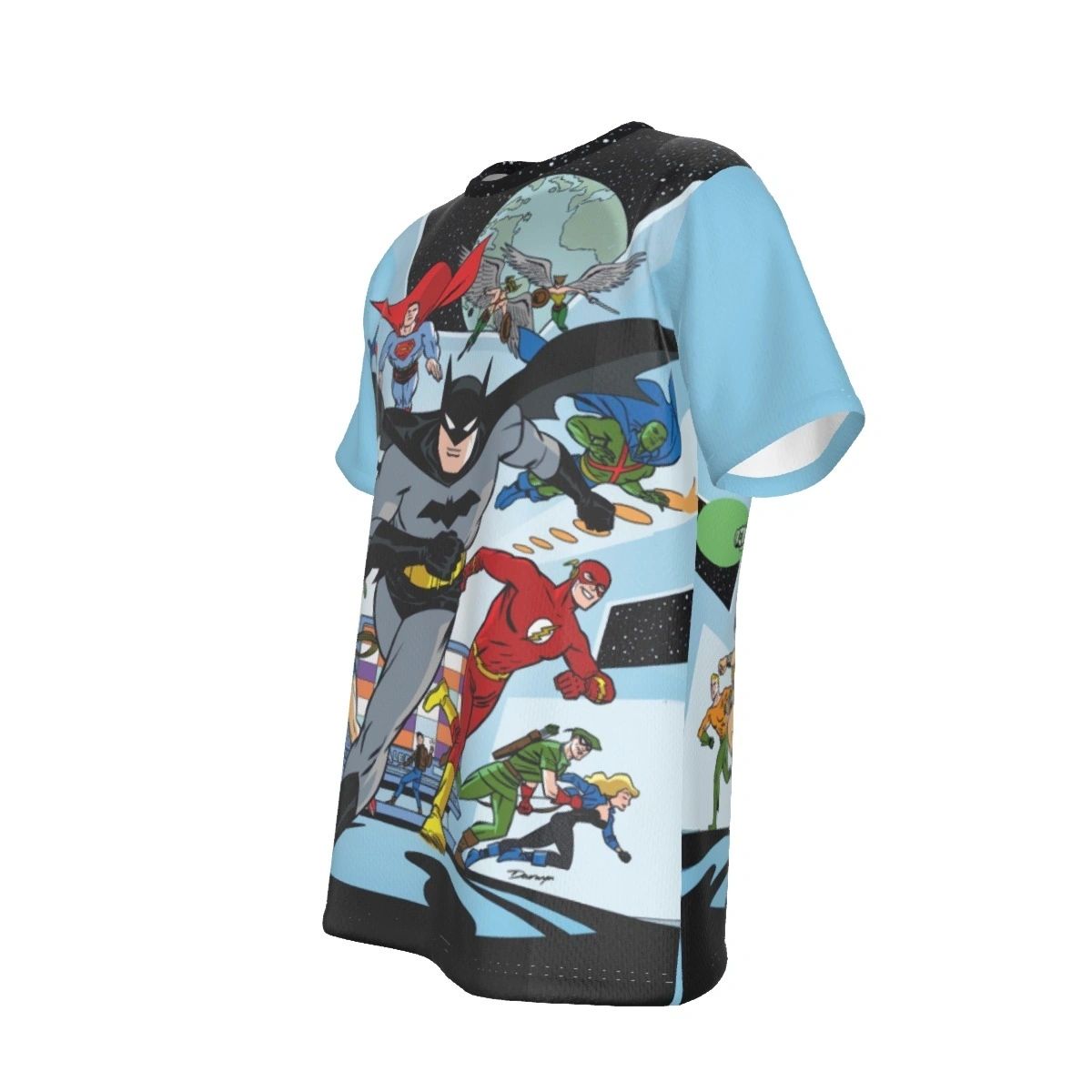 JUSTICE LEAGUE 33 COVER ALL OVER PRINT SHIRT AND TANK TOP - DARWYN COOK ART