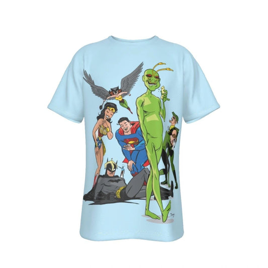 AMBUSH BUG JLA ALL OVER PRINT SHIRT AND TANK TOP - DARWYN COOK ART