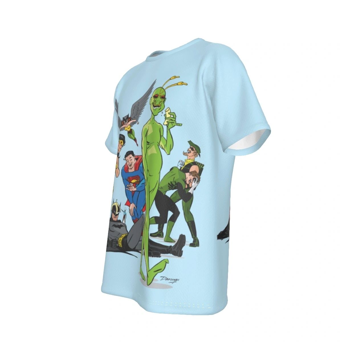 AMBUSH BUG JLA ALL OVER PRINT SHIRT AND TANK TOP - DARWYN COOK ART