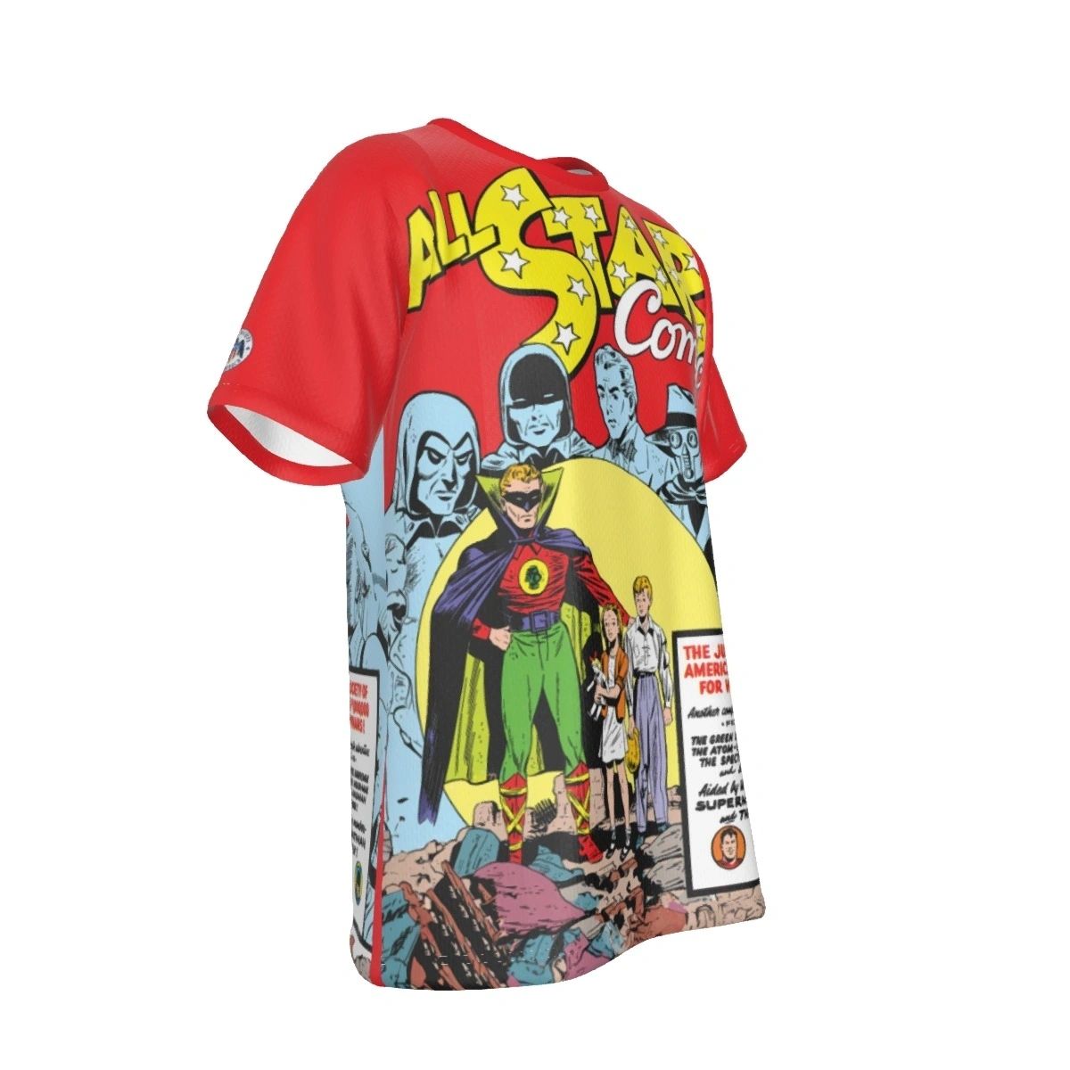 ALL STAR COMICS 7 COVER ALL OVER PRINT SHIRT AND TANK - JSA FROM THE BEGINNING 5