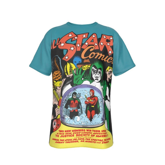 ALL STAR COMICS 8 COVER ALL OVER PRINT SHIRT AND TANK - JSA FROM THE BEGINNING 6