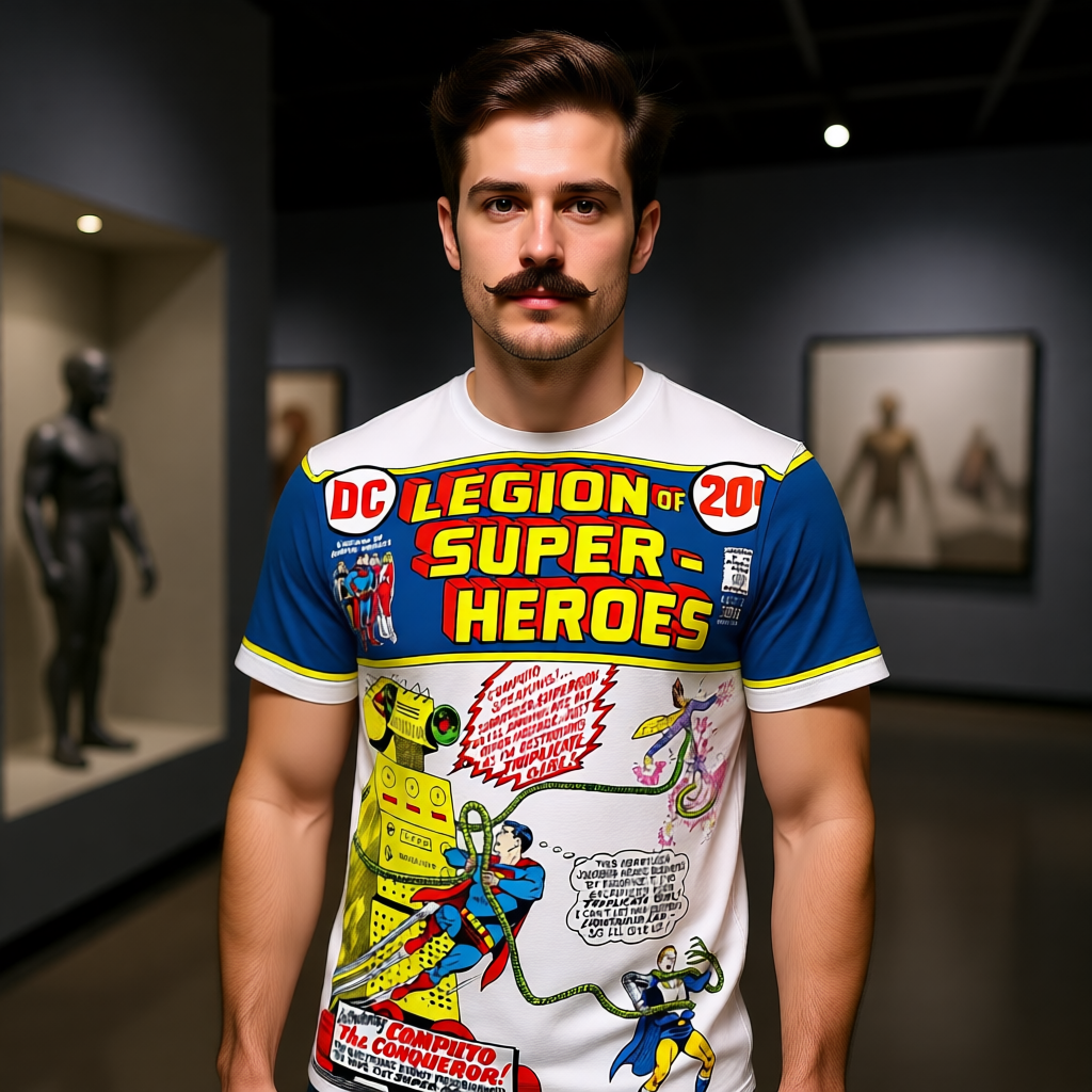 LEGION OF SUPERHEROES 3 V1 ALL OVER PRINT SHIRT AND TANK TOP - SUPERBOY