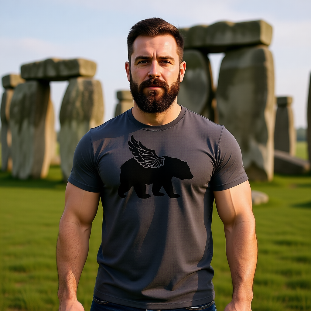 WINGED BEAR ALL OVER PRINT