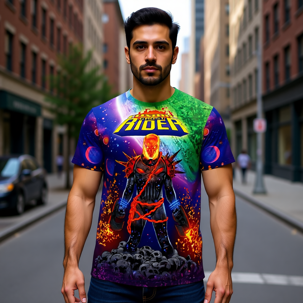 COSMIC GHOST RIDER UP ALL OVER PRINT SHIRT AND TANK TOP