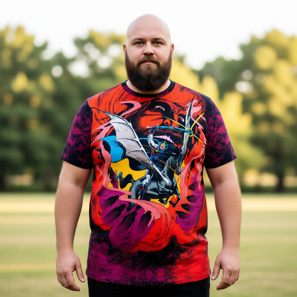MARVEL FANFARE 54 All Over Print Shirt & Tank Top - BLACK KNIGHT