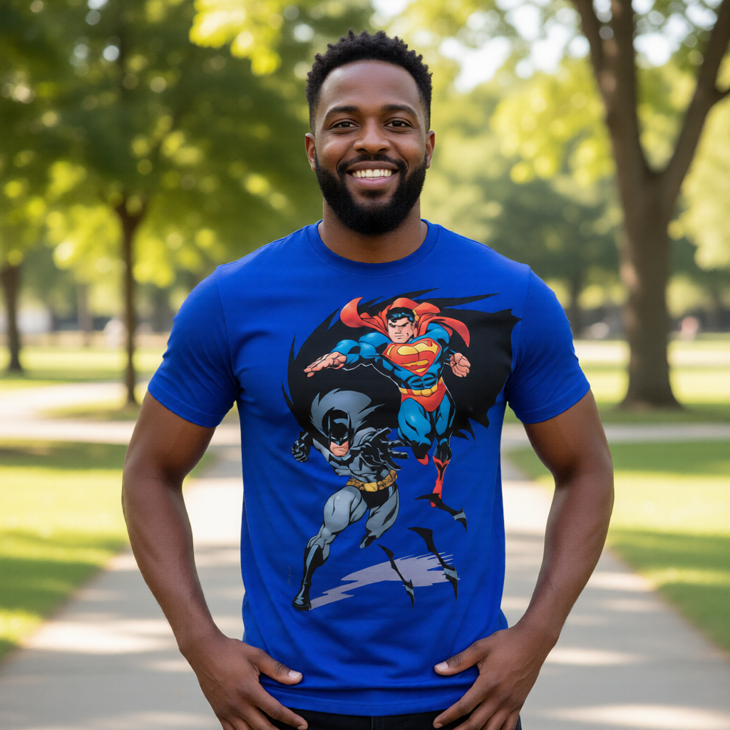 SUPERMAN BATMAN All Over Print Shirt & Tank Top - MCGUINNESS ART
