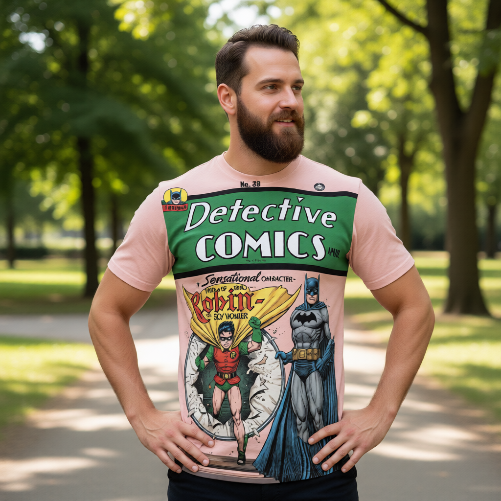 DETECTIVE 38 1ST ROBIN ALL OVER PRINT SHIRT AND TANK TOP - REDRAWN