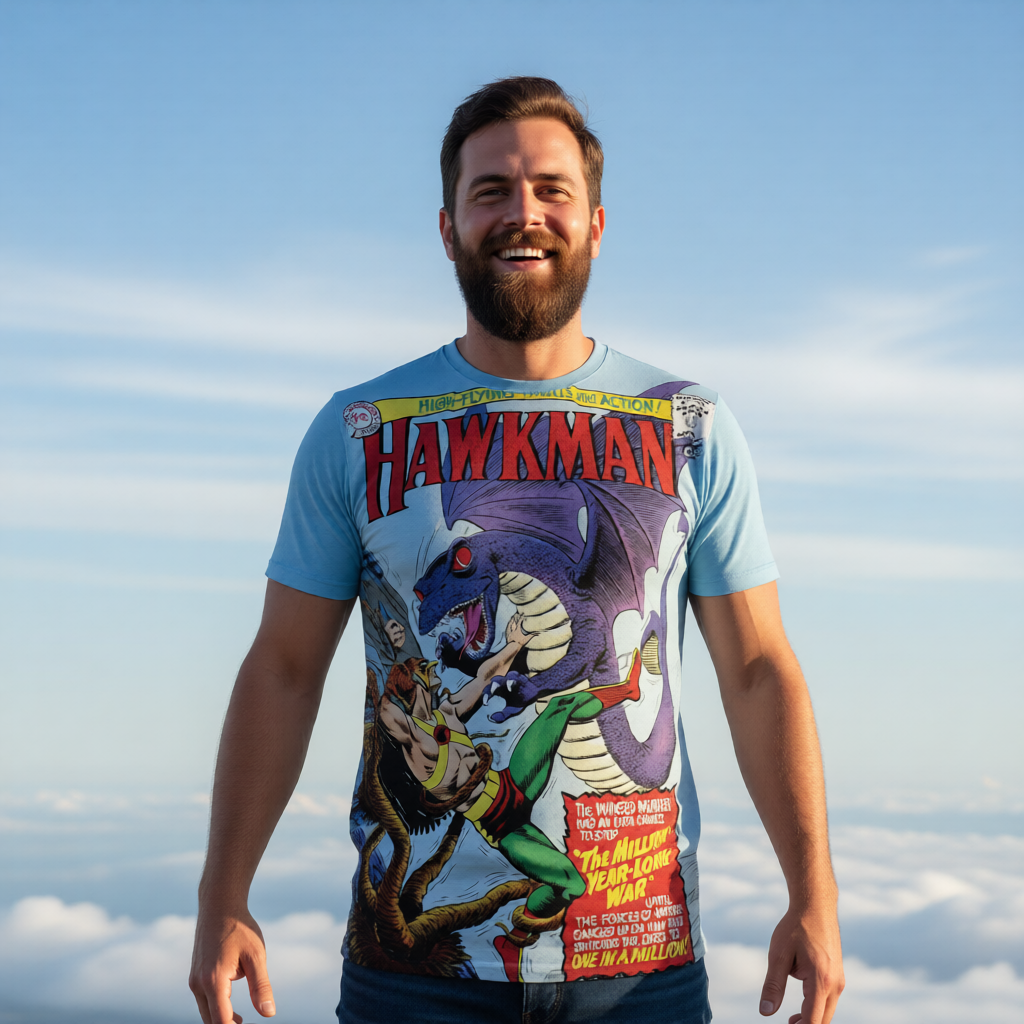 HAWKMAN 12 All Over Print Shirt & Tank Top - ORIGINAL ART