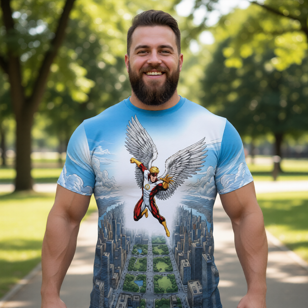 ANGEL GO All Over Print Shirt & Tank Top - XMEN GO ORIGINAL ART BY EKA