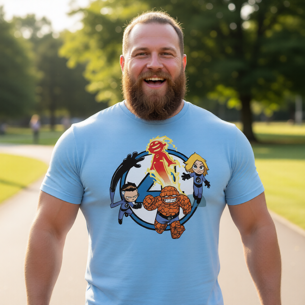 FANTASTIC FOUR PIN UP All Over Print Shirt & Tank Top - SKOTTIE YOUNG ART