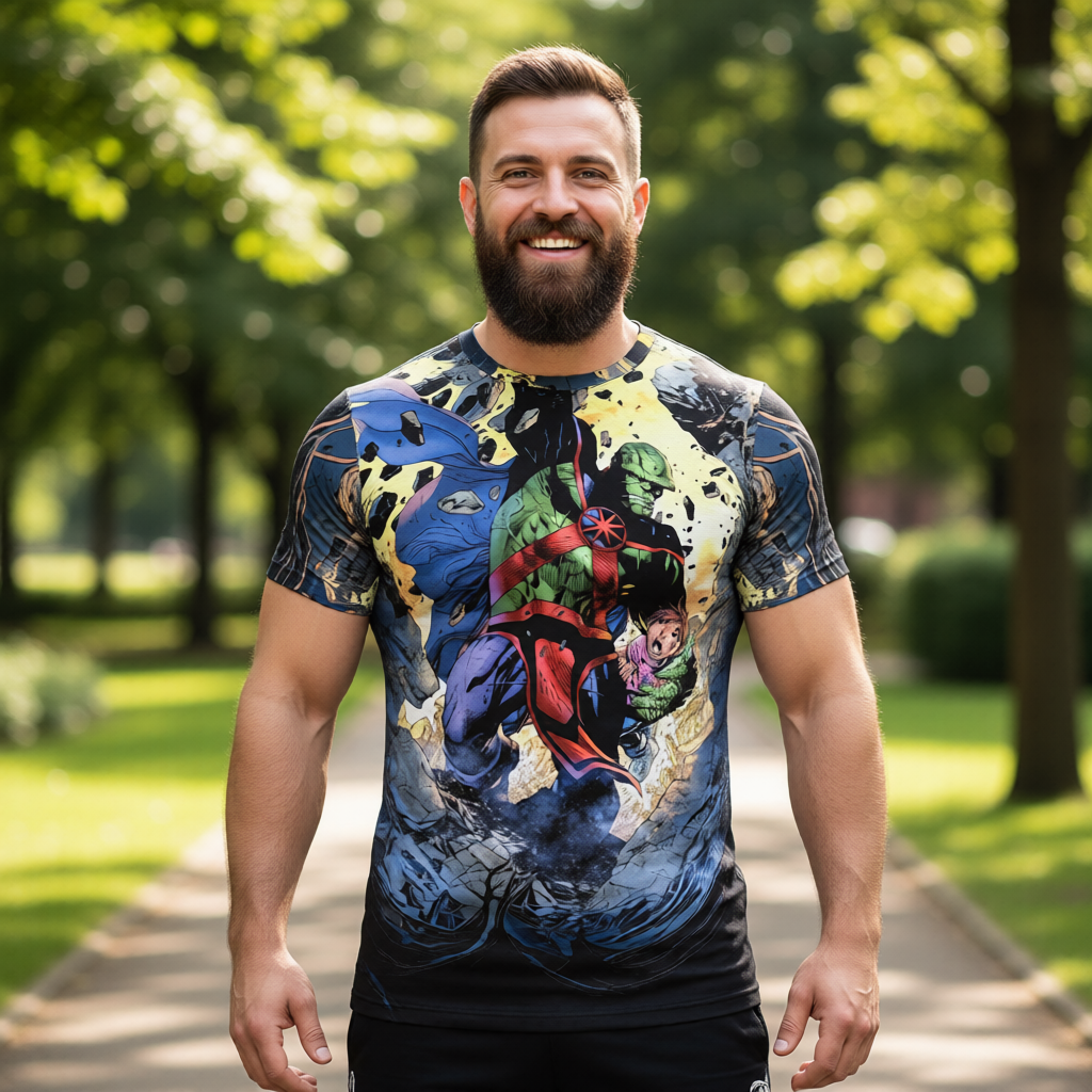 JUSTICE LEAGUE 2 All Over Print Shirt & Tank Top - MARTIAN MANHUNTER PAGE