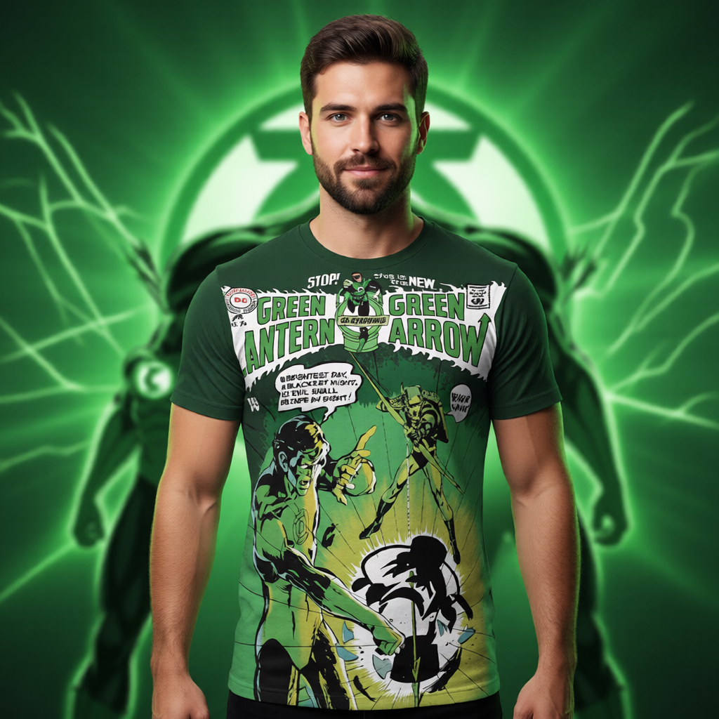GREEN LANTERN GREEN ARROW 76 All Over Print Shirt & Tank Top