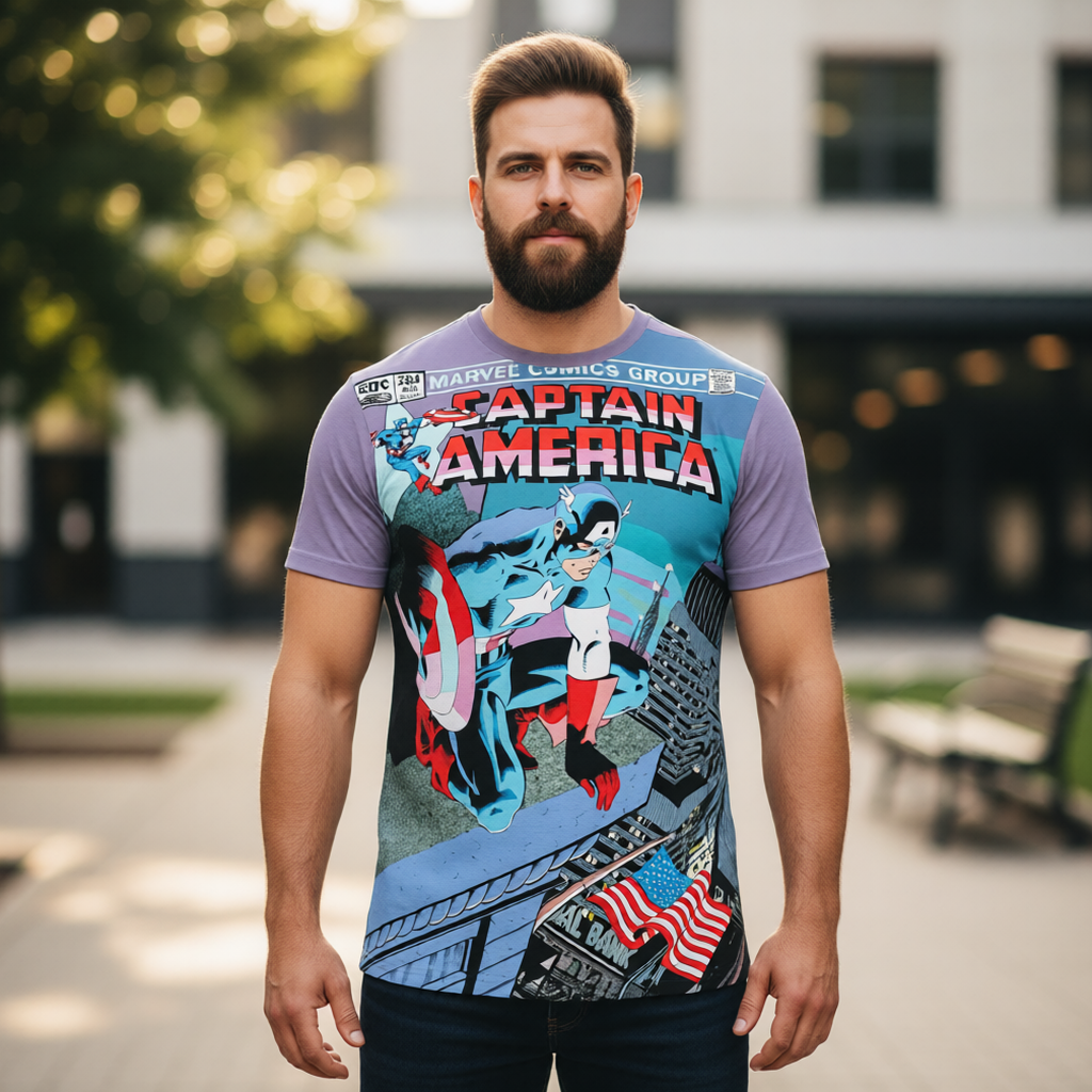 CAPTAIN AMERICA 284 ALL OVER PRINT SHIRT OR TANK