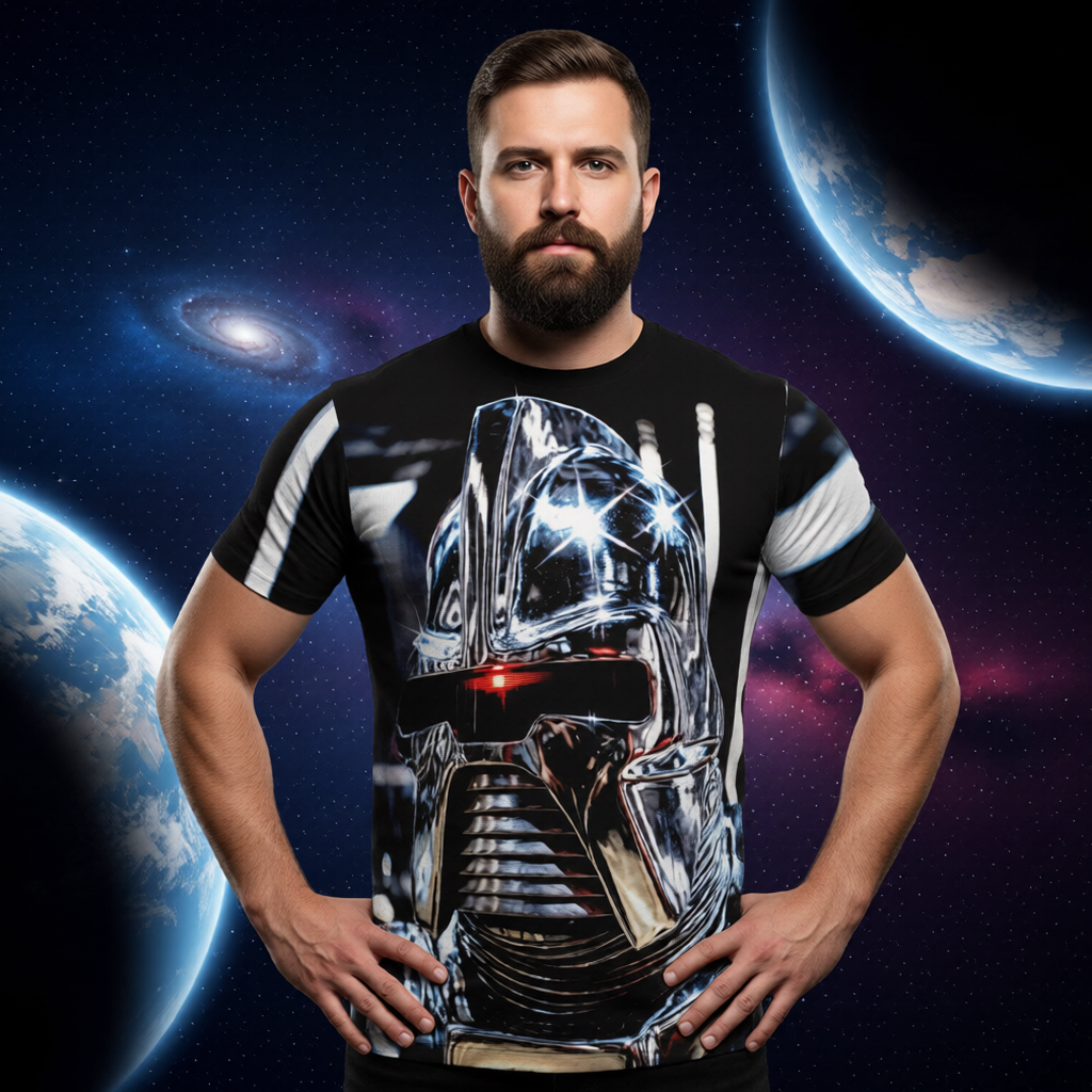 CYLON FACE All Over Print Shirt & Tank Top = BATTLESTAR GALACTICA