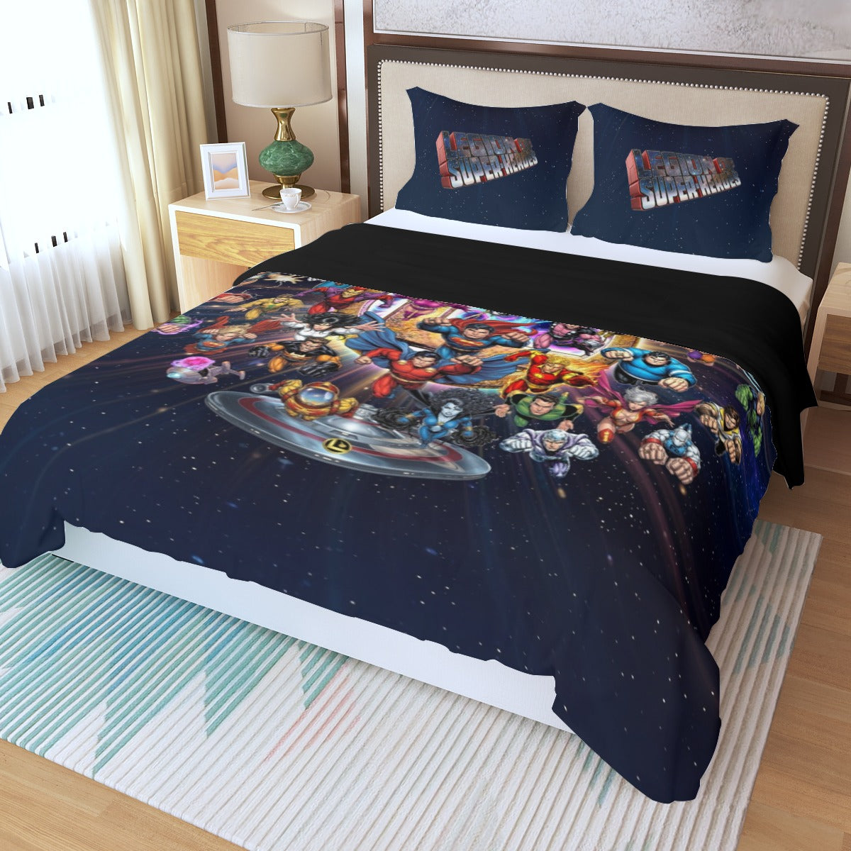 LEGION RUSH TEAM 3 PIECE BEDDING DUVET SET - ORIGINAL ART BY EKA