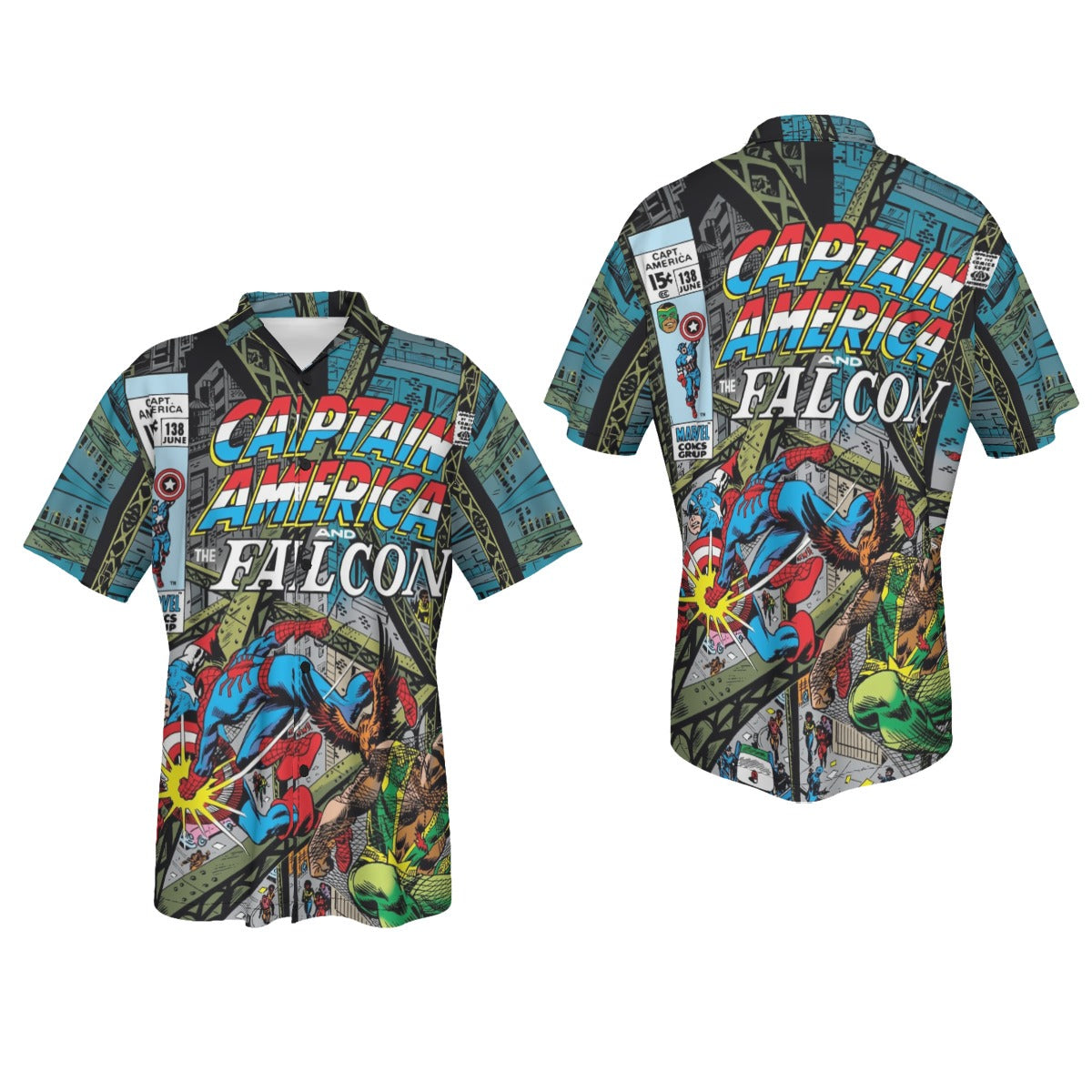 CAPTAIN AMERICA 138 All Over Print Shirt & Tank Top