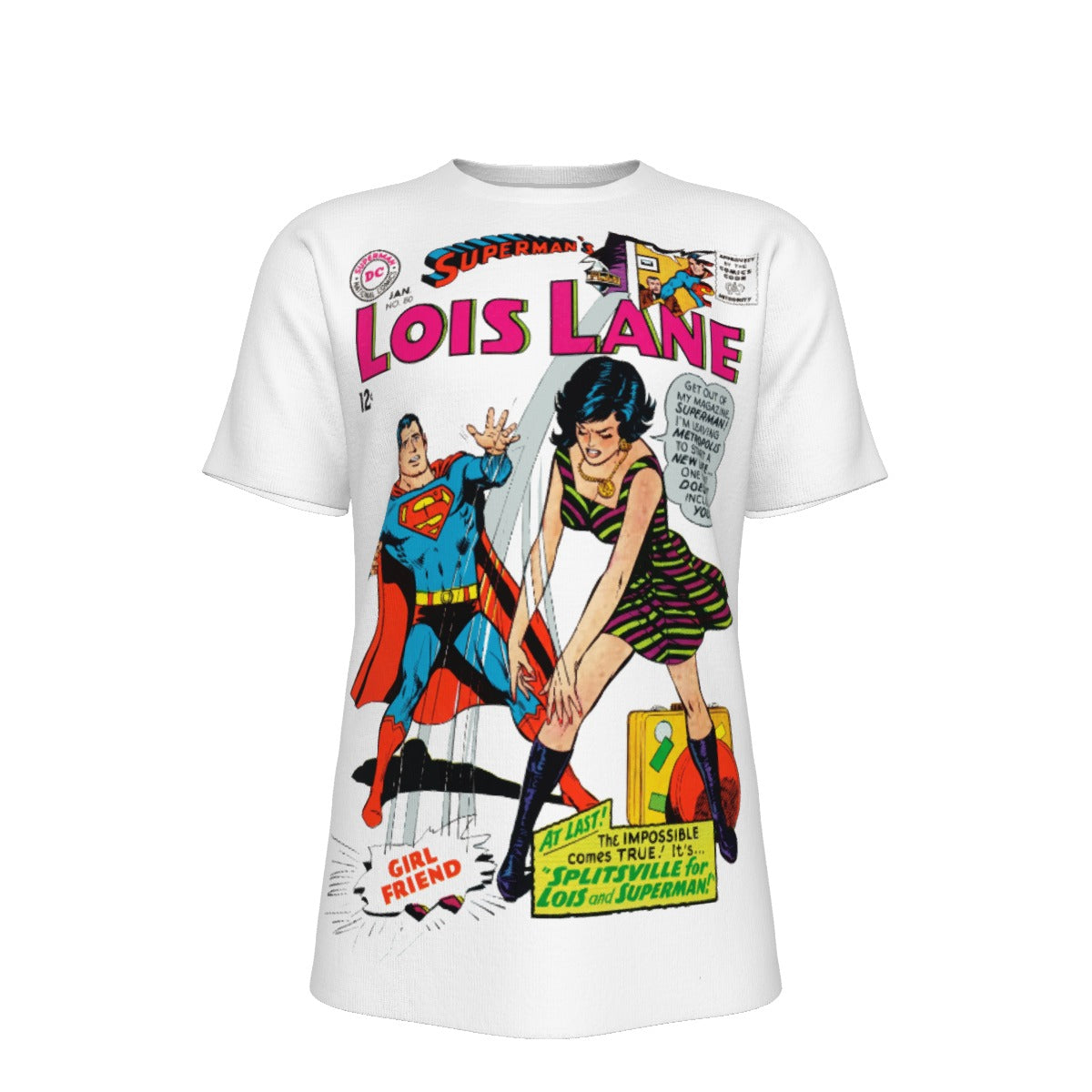 LOIS LANE 80 All Over Print Shirt & Tank Top - SUPERMAN'S GIRLFRIEND