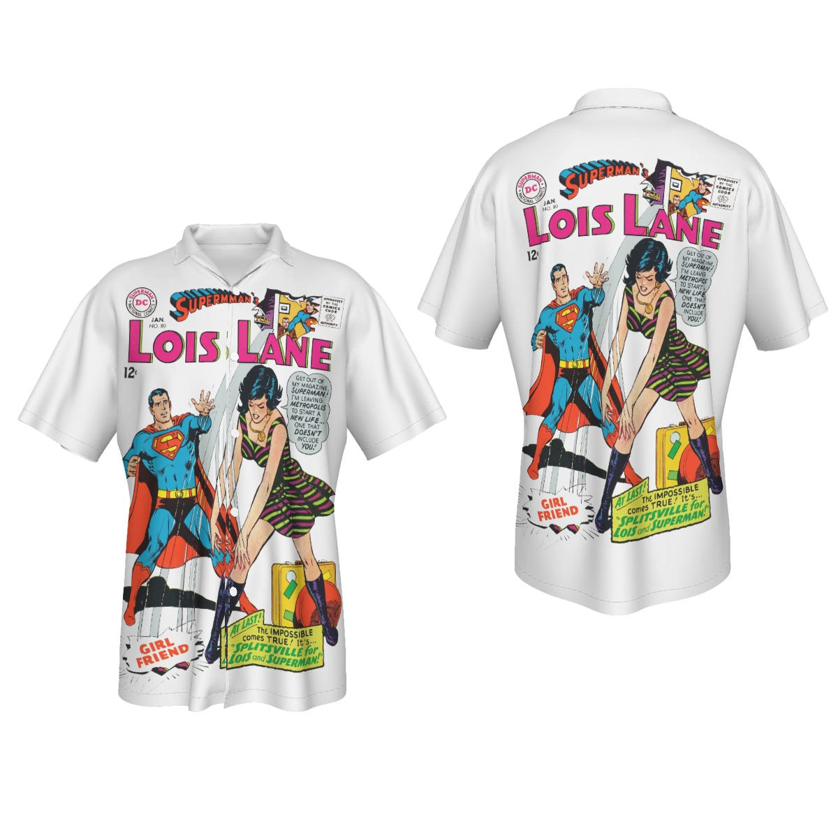 LOIS LANE 80 All Over Print Shirt & Tank Top - SUPERMAN'S GIRLFRIEND