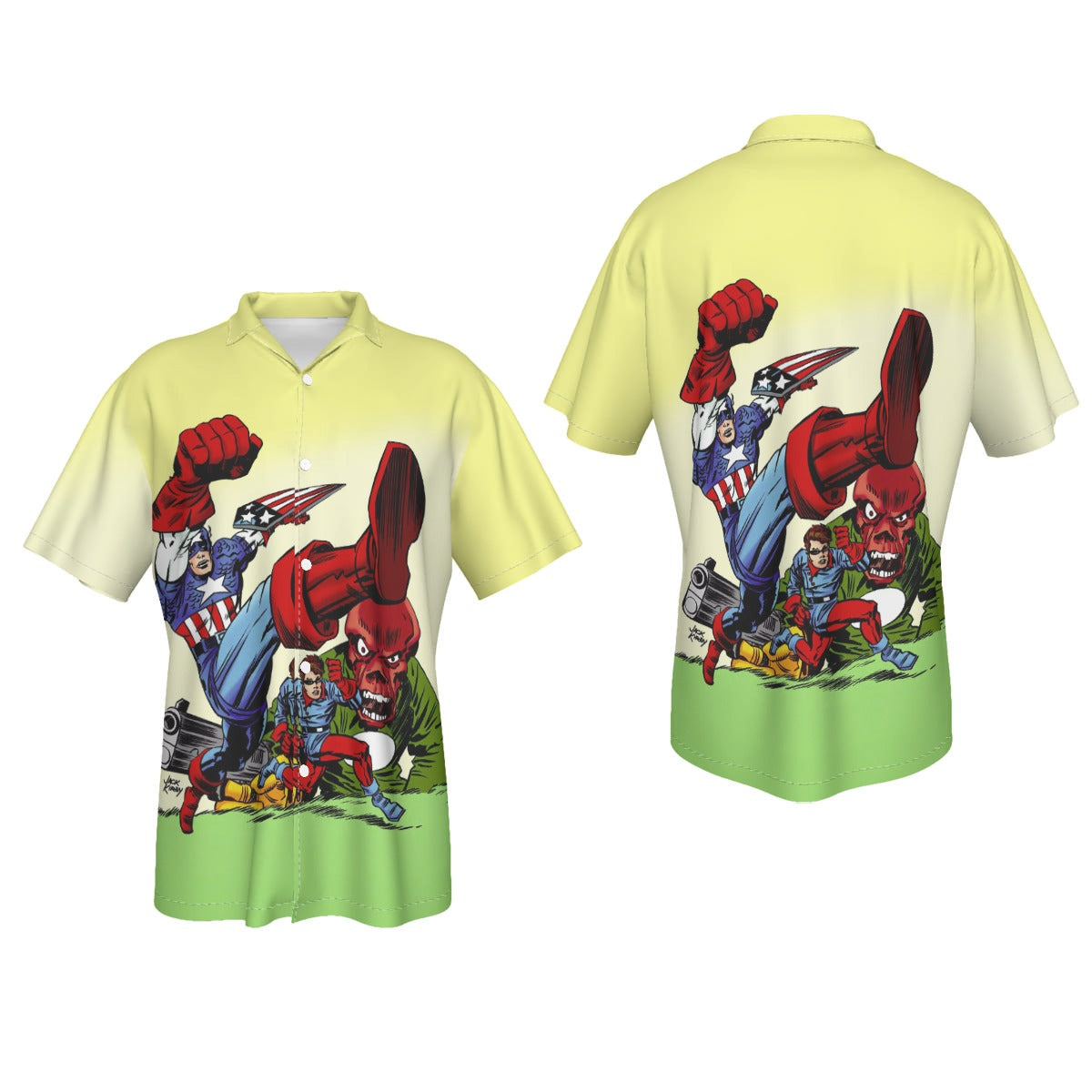 CAPTAIN AMERICA KIRBY STYLE ALL OVER PRINT SHIRT OR TANK