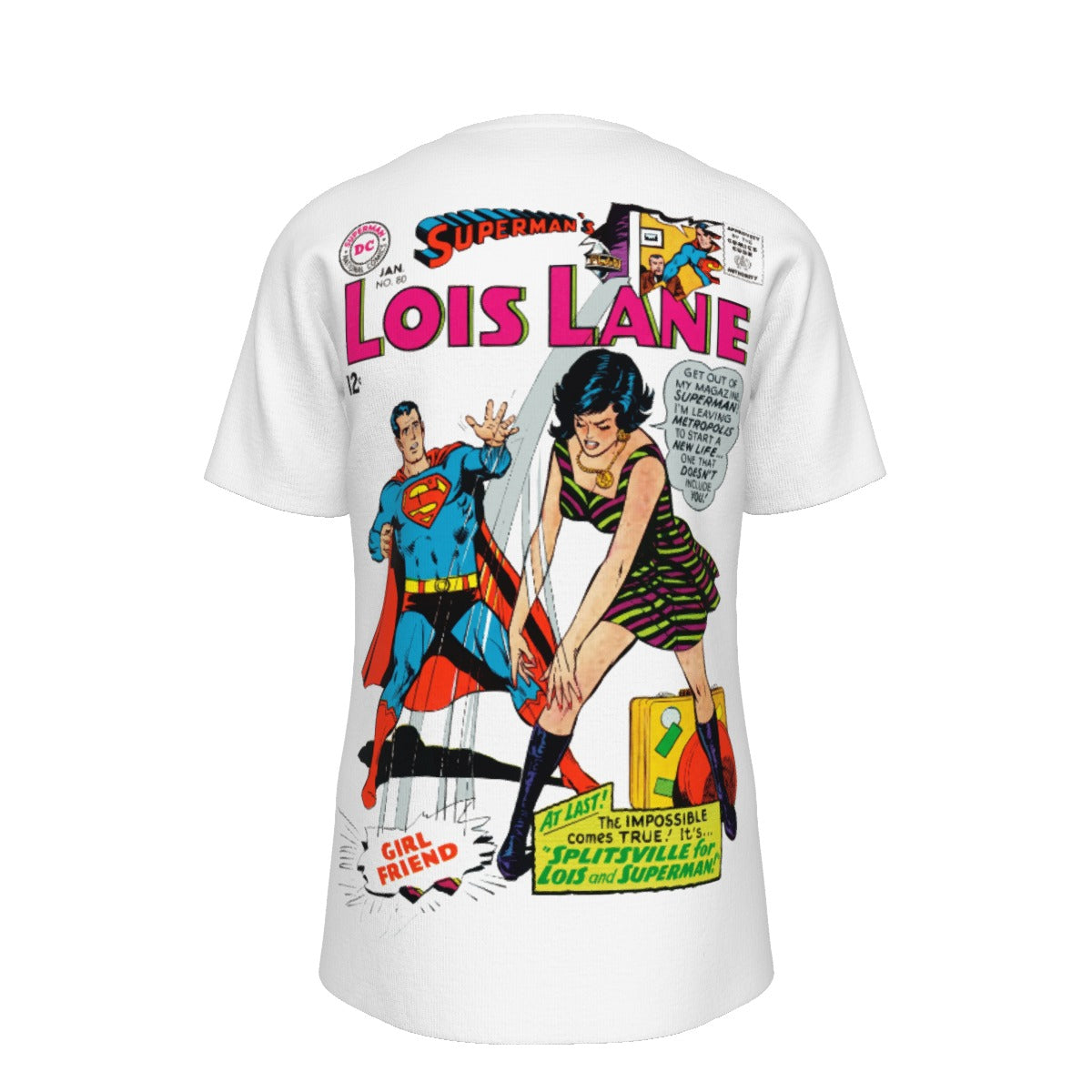 LOIS LANE 80 All Over Print Shirt & Tank Top - SUPERMAN'S GIRLFRIEND