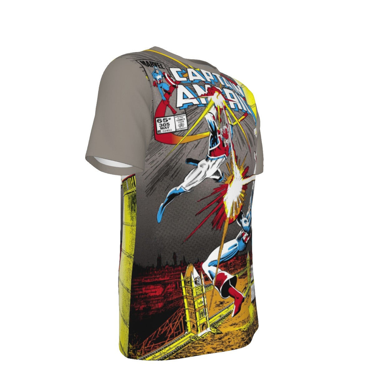 CAPTAIN AMERICA 305 ALL OVER PRINT SHIRT OR TANK