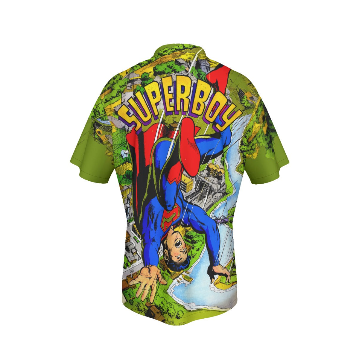 SUPERBOY 143 FALLING COVER ALL-OVER PRINT SHIRT AND TANK TOP