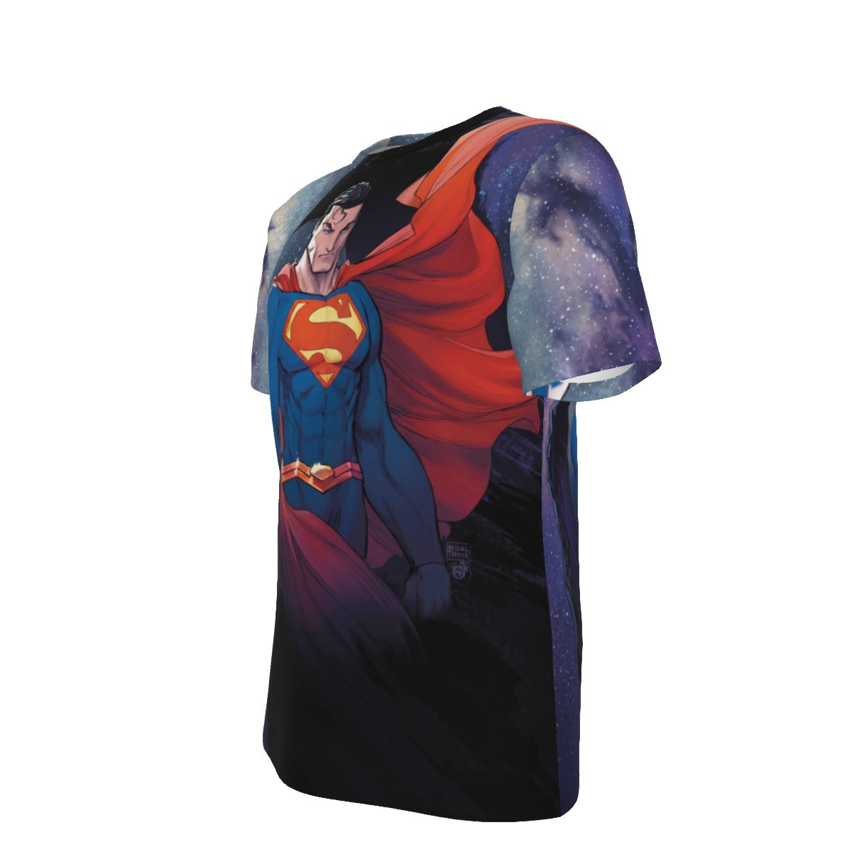 SUPERMAN: DARK KNIGHT: METAL 1 VAR COVER ALL OVER PRINT SHIRT OR TANK -MICHAEL TURNER ART